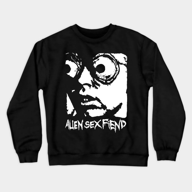 Alien Sex Fiend Cute Kids Crewneck Sweatshirt by Gainy Rainy